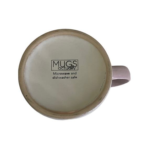 Stoneware Coffee Mug Mauve and Cream. Mugs Actually - Picture 5 of 6